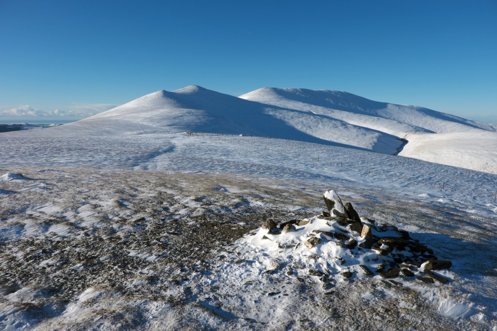 Skiddaw seen from Lonscale Fell's summit cairn at wp5. Credit: Vivienne Crow