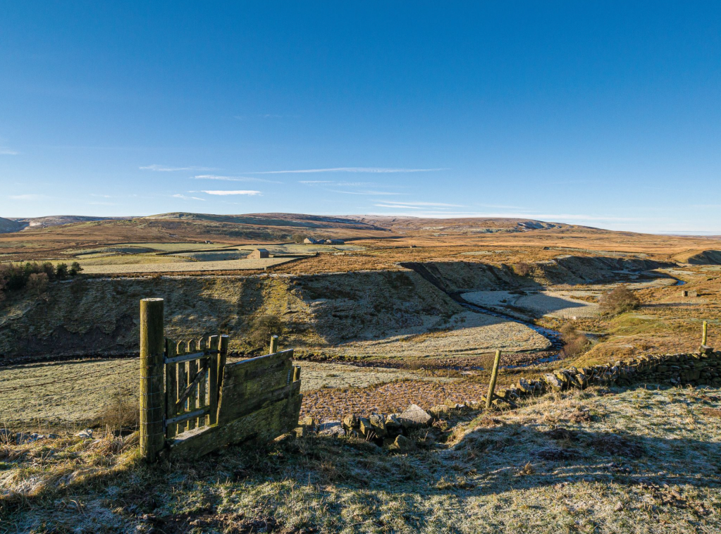 13 - Arkengarthdale Moor rises beyond Arkle Beck -  Tan Hill-1050270