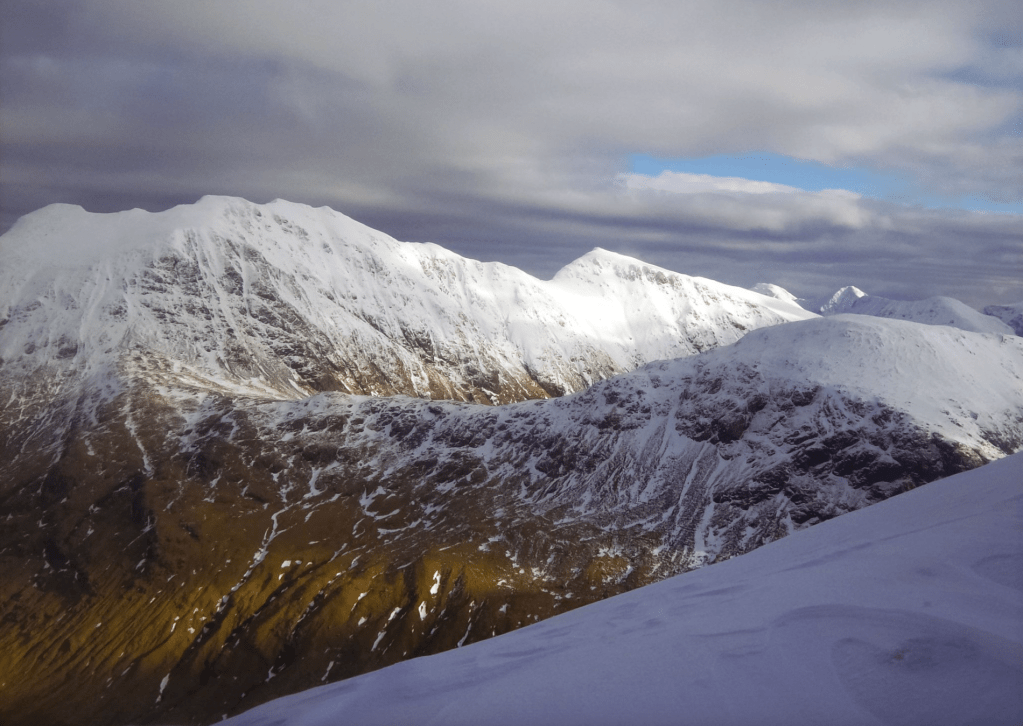 4 A closer view of Bidean nam Bian from the approach to Stob an Fhuarain