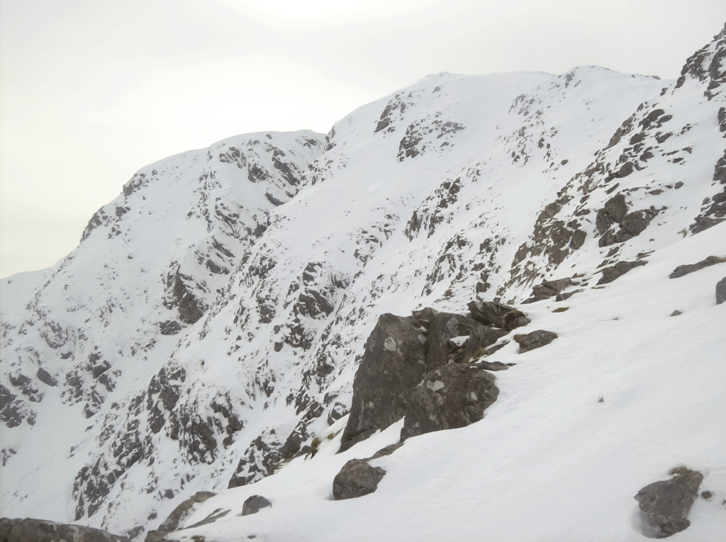 7 The dramatic east face of Stob an Fhuarain