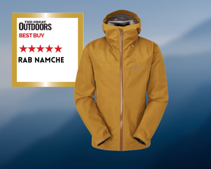 Rab Namche waterproof jacket given 5 stars