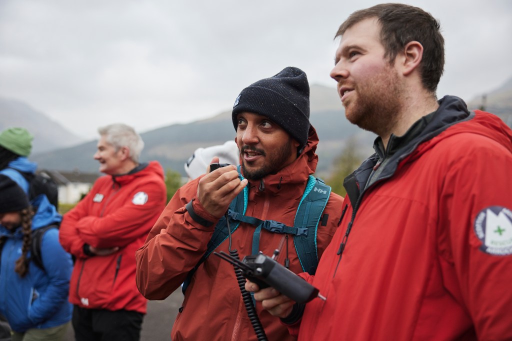 AKA CIC Testing out Arrochar Mountain Rescue's drone technology. Credit: Ed Smith