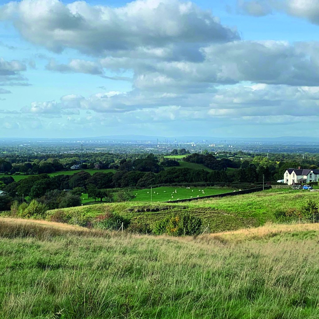 The Manchester skyline from Lyme Park. Credit: Sarah Irving