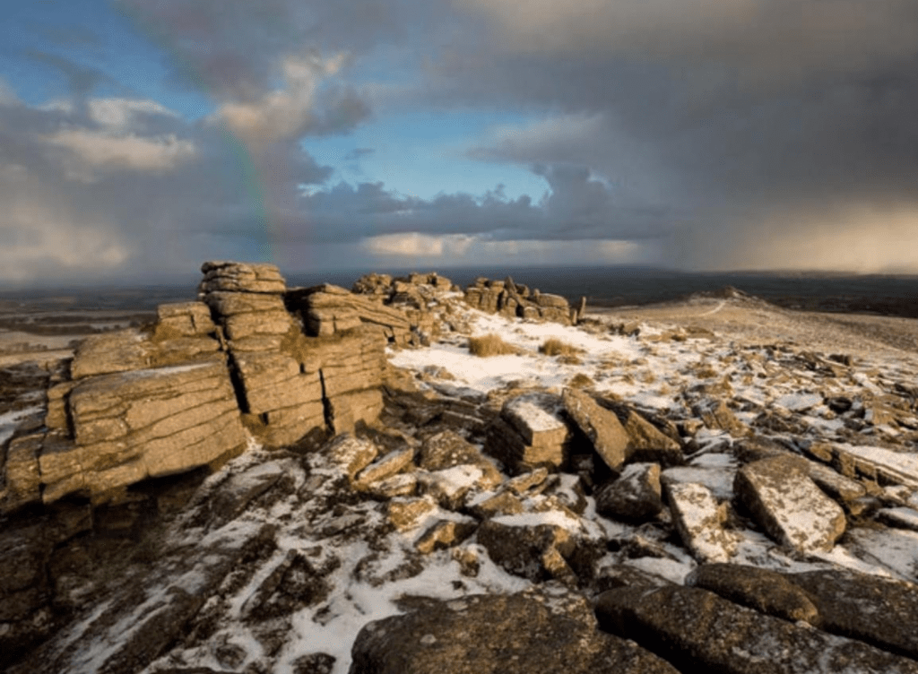 Belstone Tor in the snow. Credit: Shutterstock