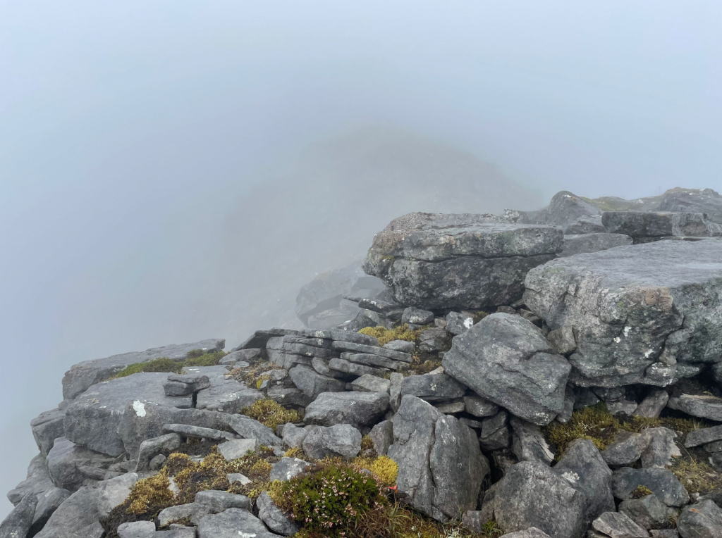 Sail Gharbh 3 High on the ridge in wild weather