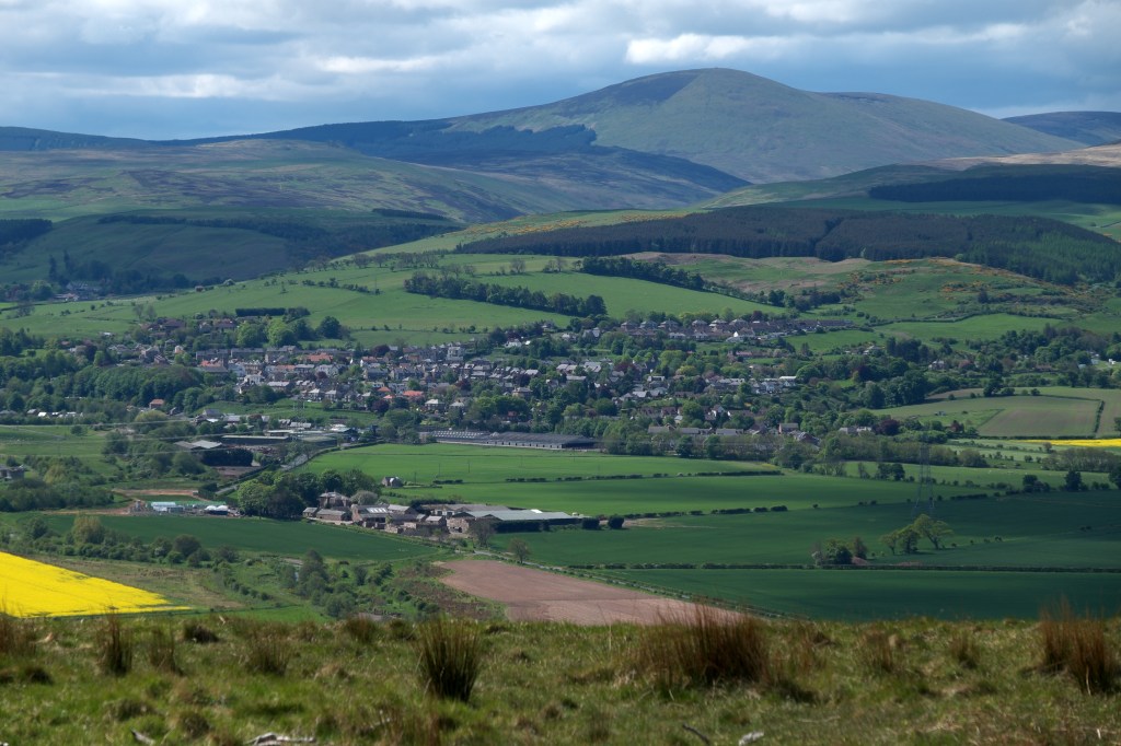 Wooler sits at the foot of the Cheviot Hills. Credit: Vivienne Crow 