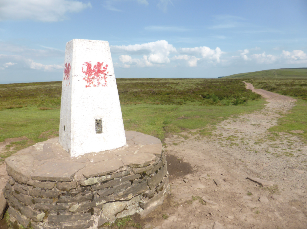 Trig point atop Hay Bluff (2)