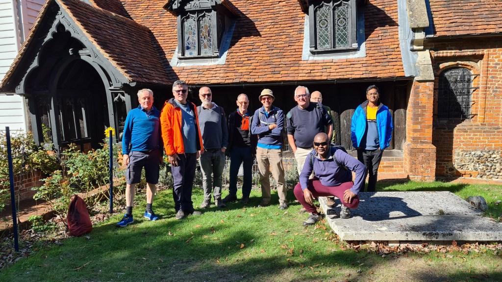 Members of Gay Outdoor Club Essex and London on the Essex Way. Credit: Martin Galbraith