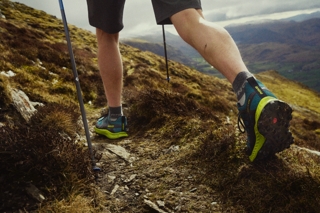 The new ROCLITE grip is inspired by cloven hooves. Credit: INOV8