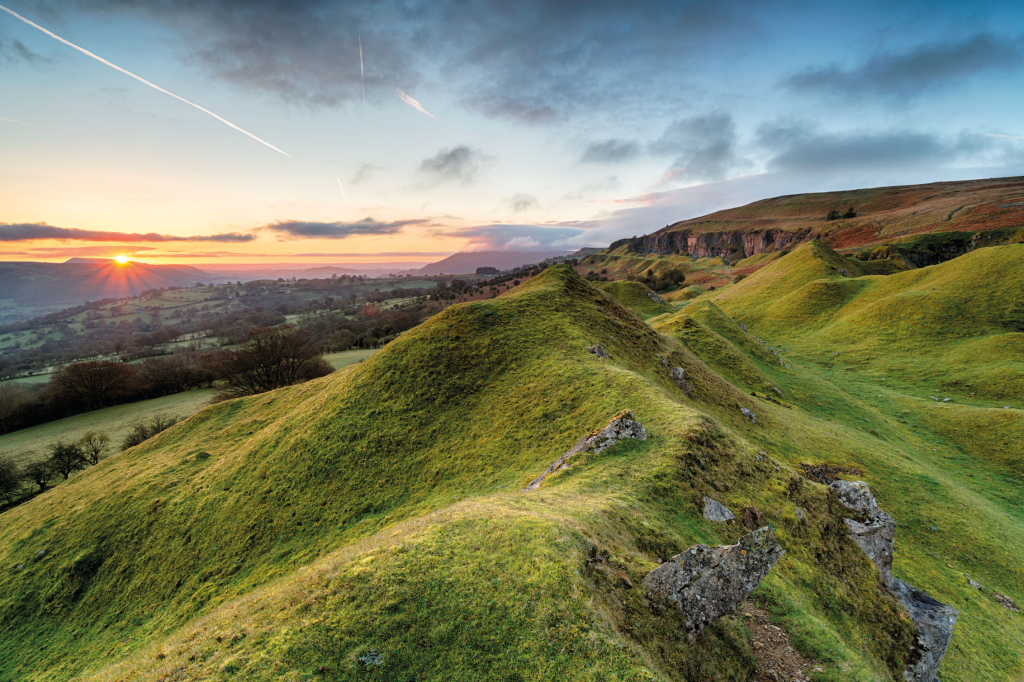 The Llangattock escarpment. Credit: Shutterstock