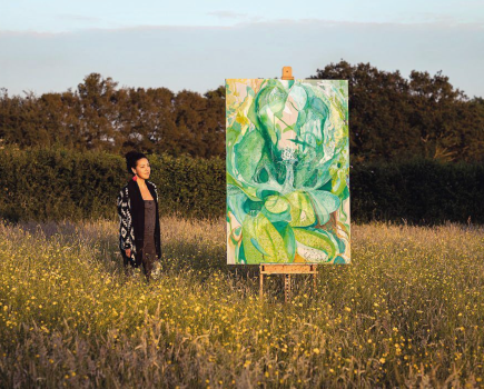 credit Ewelina Ruminska_Bryony's art in the setting sun