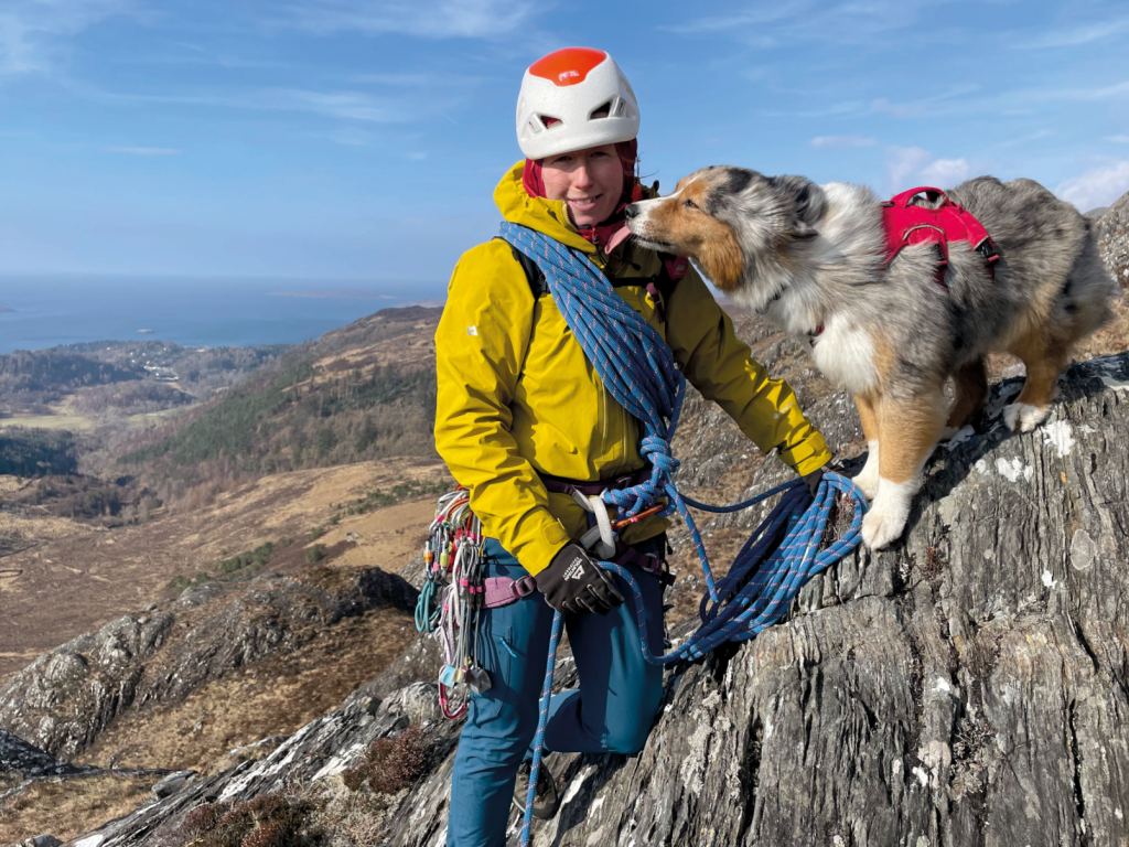 Scrambling up An Groban, Gairloch. Photo credit: Mary Eagleson