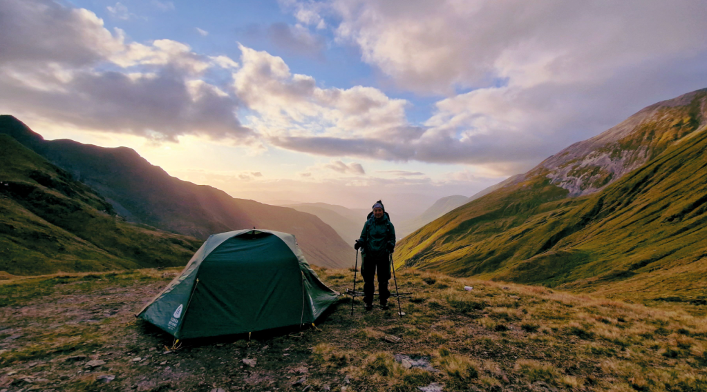 A high camp in the quite Mamores. Credit: Ingrina Shieh