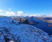 Wainwrights without a car - View from Arthurs Pike over Ullswater towards the Helvellyn Range. Credit: Ron Kenyon