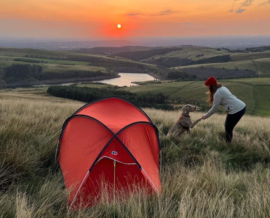 Maus camping in the Peak. Credit: Francesca Donovan
