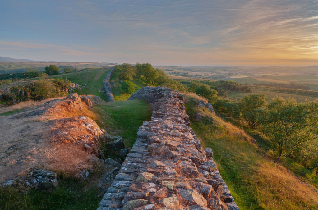Where the Pennine Way crosses Hadrian's Wall. Credit: Shutterstock