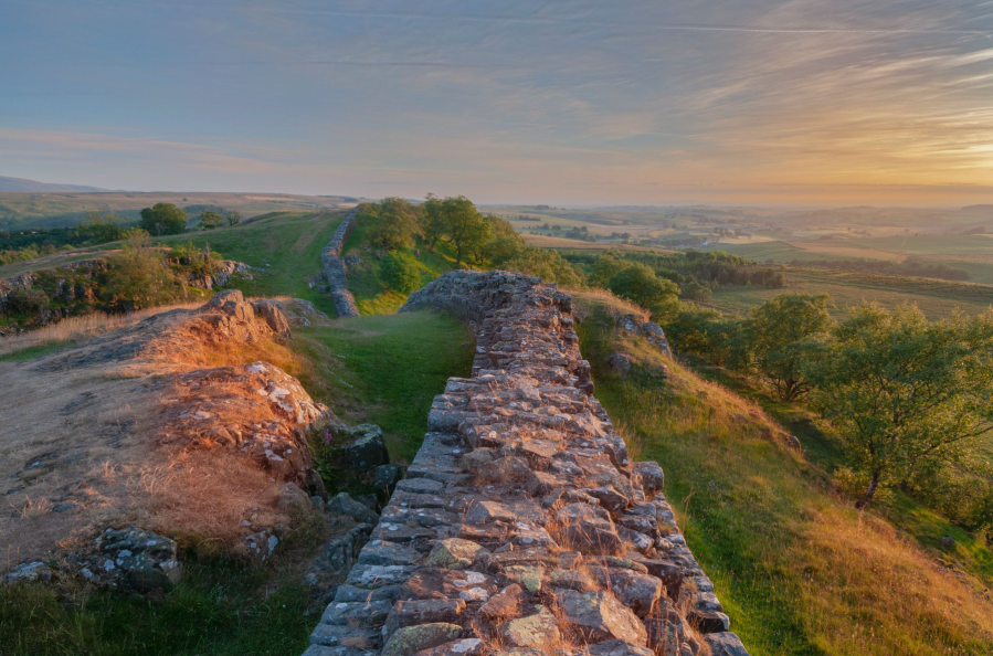 Where the Pennine Way crosses Hadrian's Wall. Credit: Shutterstock