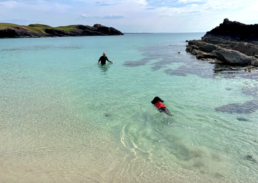 Stanley isn't just a hillwalker - he also enjoys wild swimming - credit Paul Gorman