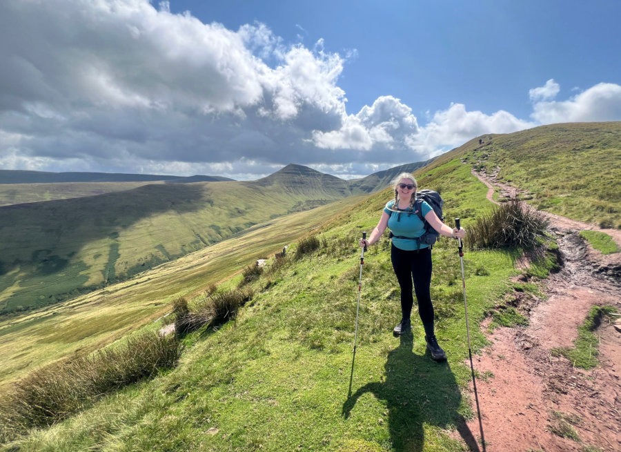 Walking in Bannau Brychieniog. Credit: Jen Lowthrop