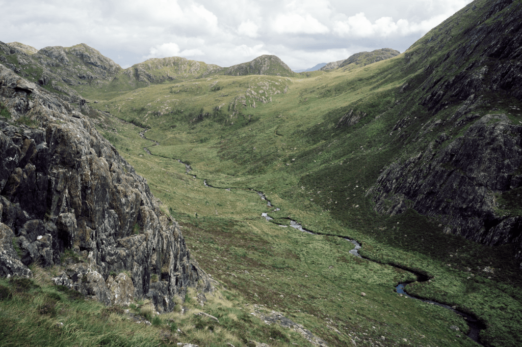 View SE into Gleann a' Ghrobain. Credit: Alex Roddie