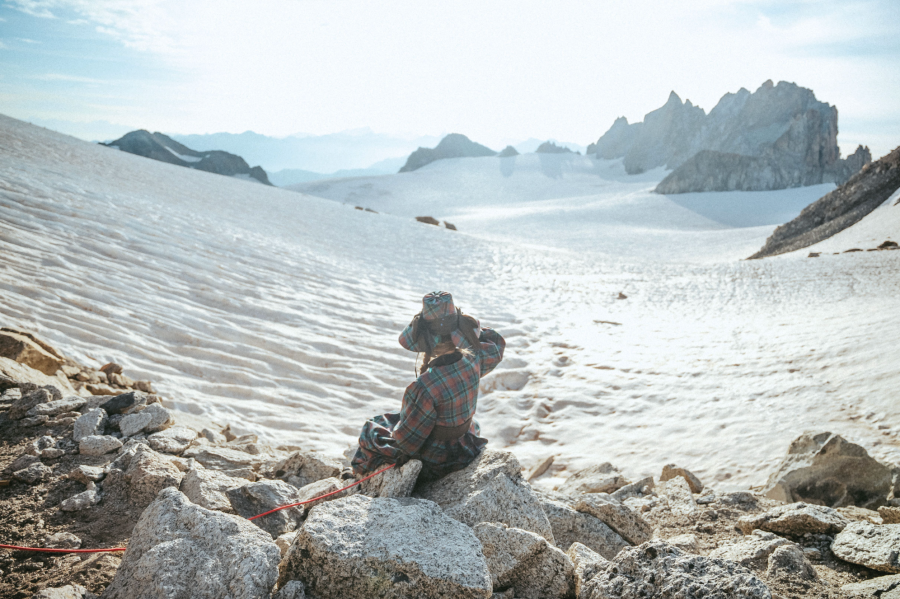 Woman with altitude *DPS2* Views towards the Matterhorn from the Glacier du Tour credit Grace Taylorson Smith Pritchard