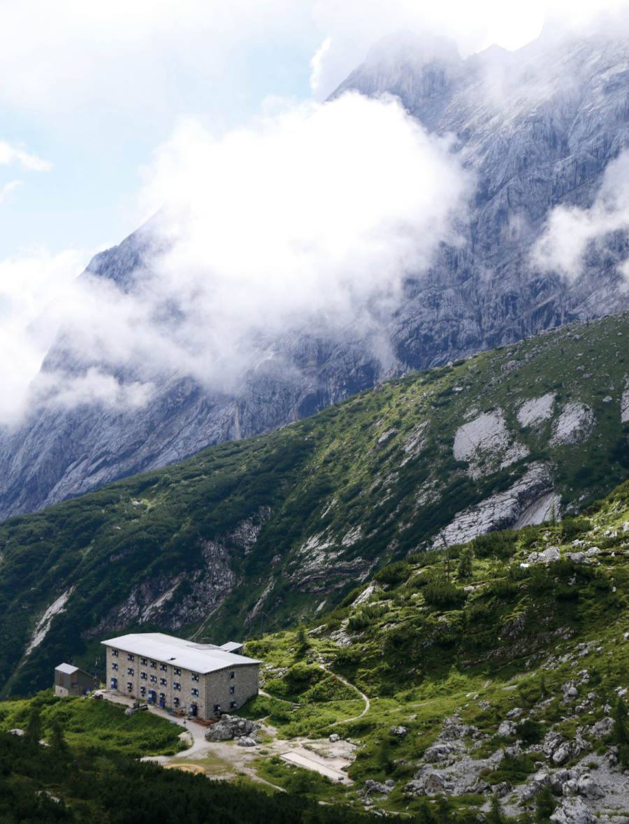 20. Rifugio Galassi, on the south side of the Marmarole