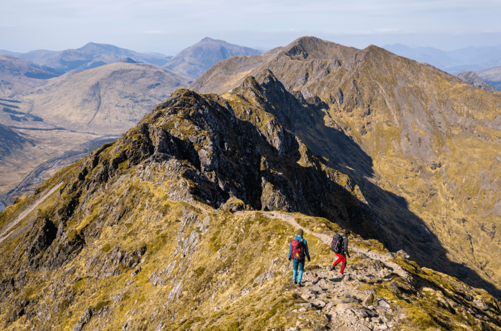 Heading West from Meall Dearg