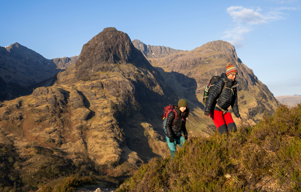 The start of the route up Am Bodach