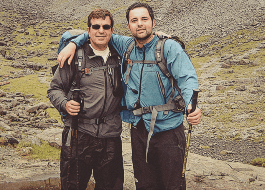 Bahram Ramin in the photo about to climb the Cuillin Ridge on the Isle of Skye, in 2013