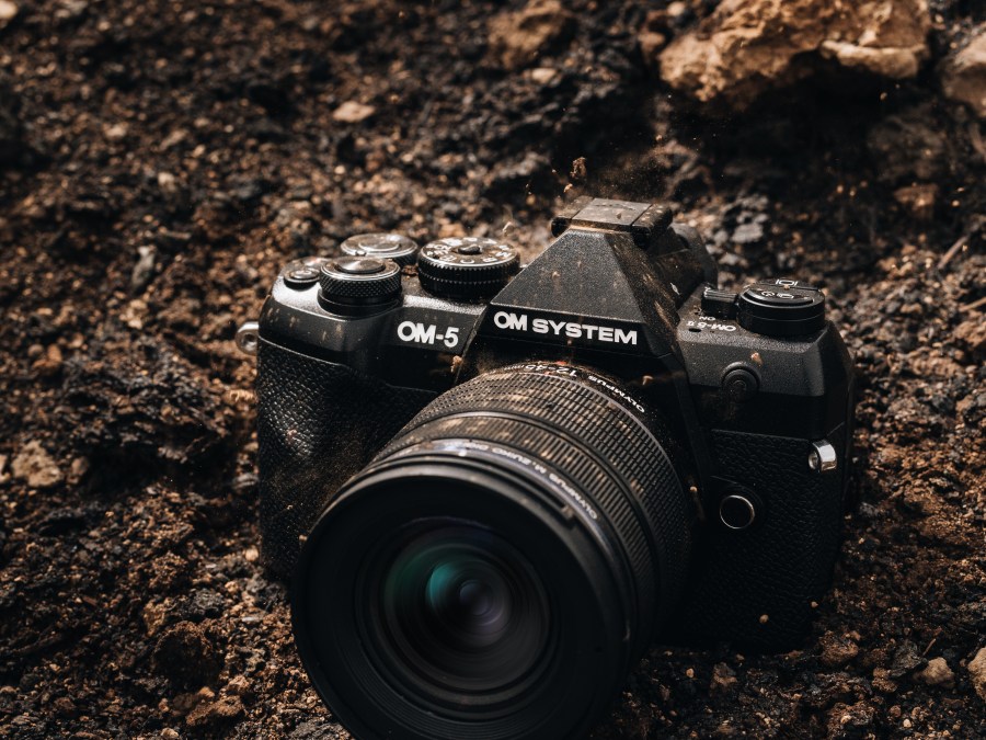 compact, lightweight, splash and dustproof (IP53) construction OM-5 MARK II