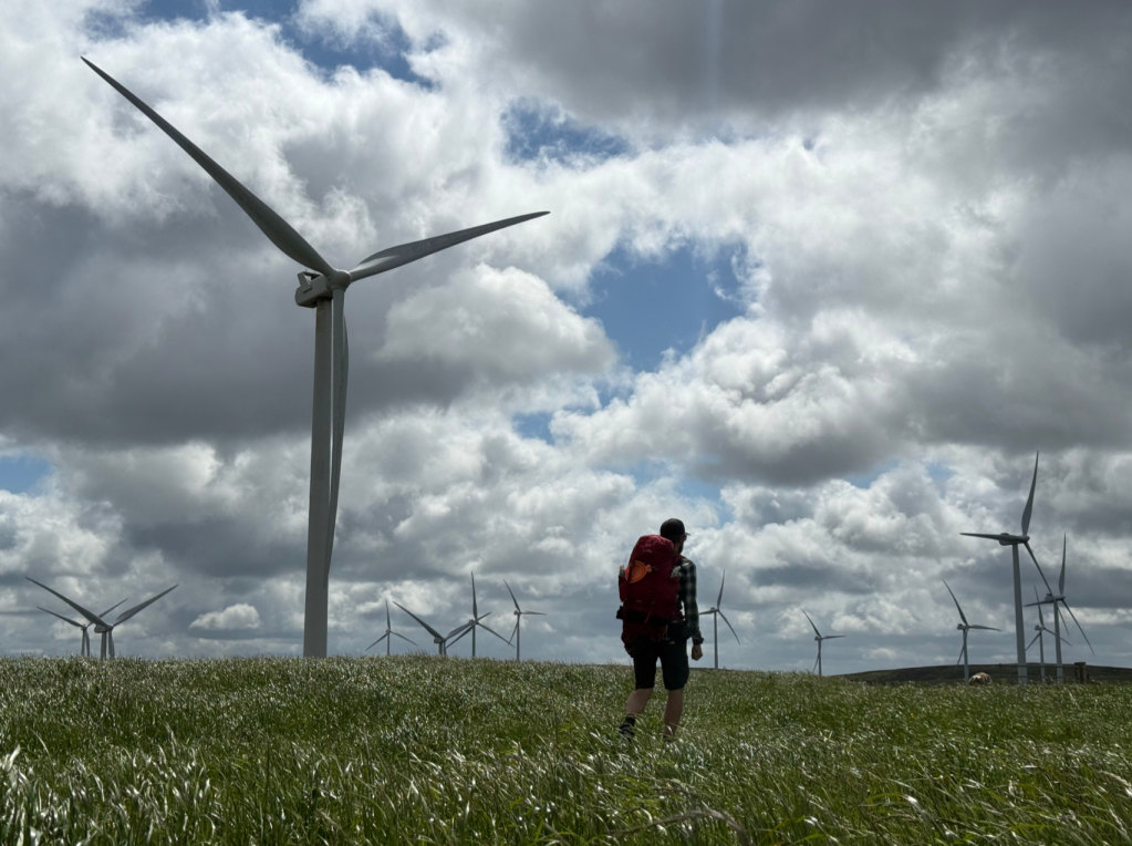 Day two through the wind farms. Credit: Francesca Donovan