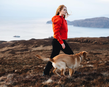 Walking with Feorlinn the Lab on Mull