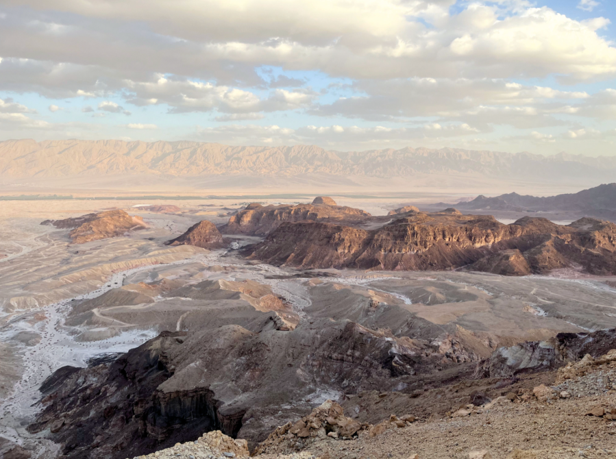 Jordan river watershed - Looking east across the Jordan river valley and the mountains I had traversed a week before