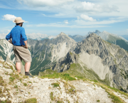 Main image: View from the summit of Reither Spitze on the Karwendel Höhenweg in Tyrol | Credit: Alex Roddie