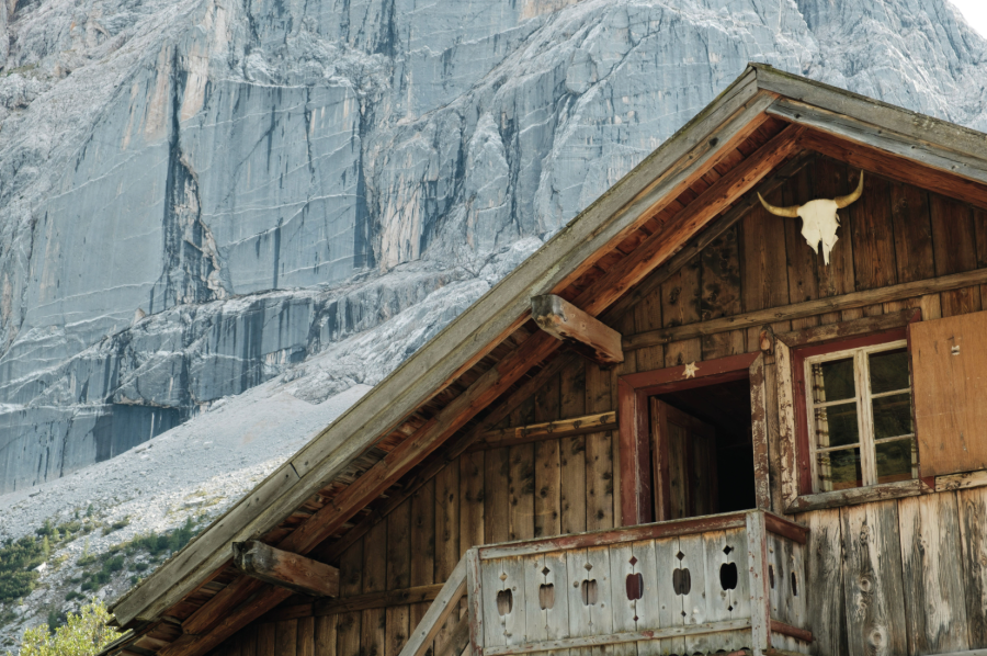 Tyrol - One of the houses at Hallerangeralm.