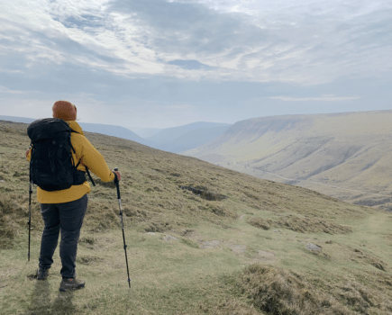 hiking backpacks for women - Lara testing the Osprey tempest. Credit: Lara Dunn
