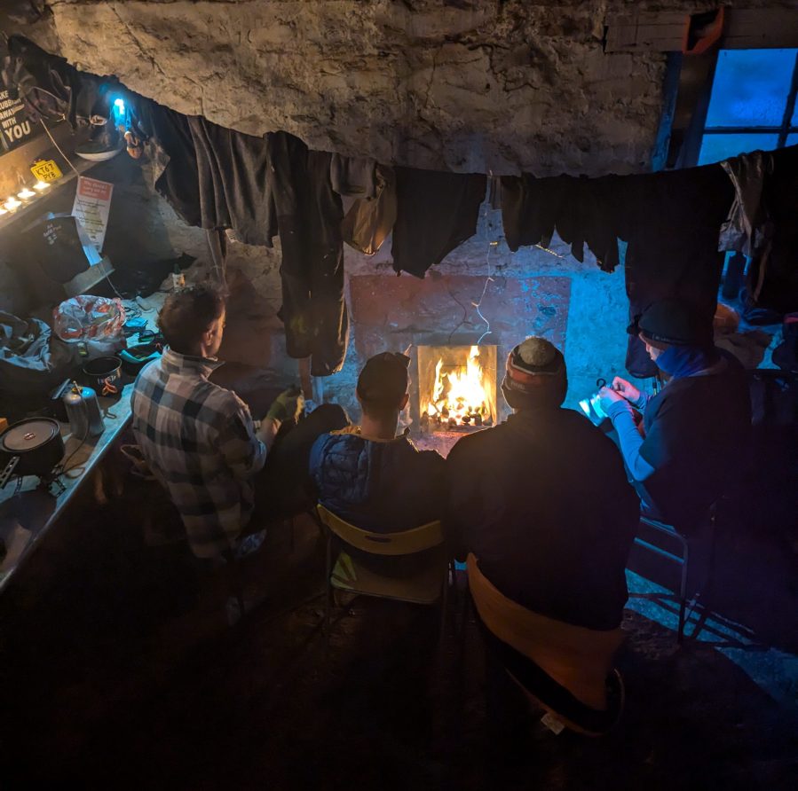 What friends lie behind the bothy door? Credit: Juls Stodel