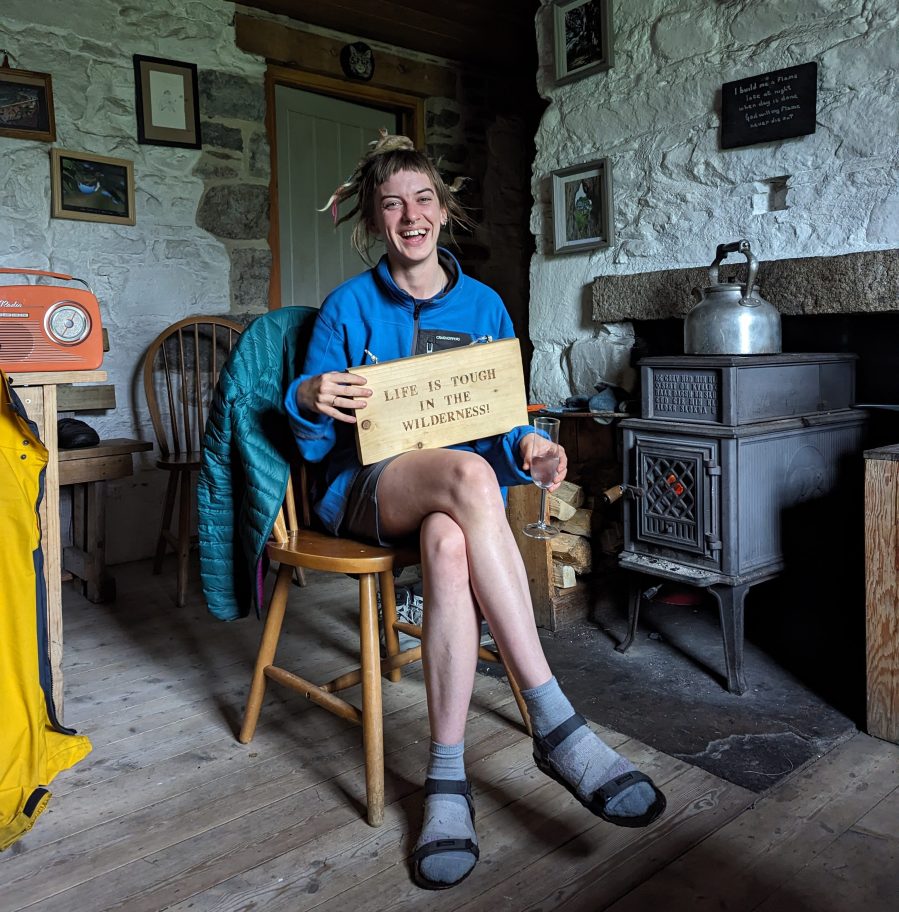 What lies behind the bothy door at Ruighe Aiteachan? Credit: Juls Stodel