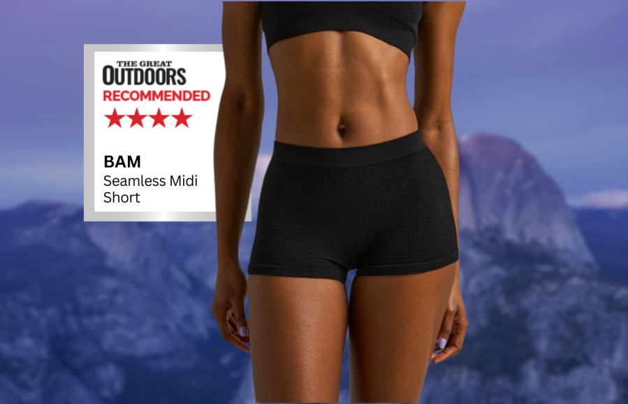  hiking underwear- Bam Seamless Midi Short review