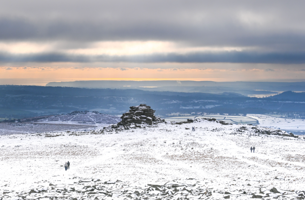 4a Looking south towards Middle Staple Tor, with the sea beyond. - Tim Gent.jpg