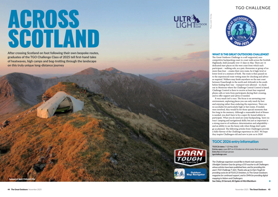 cairngorms in autumn - tgo challenge stories