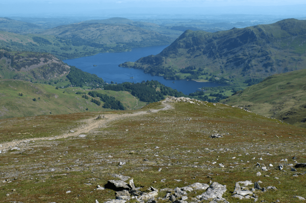 The path descending from St Sunday Crag with Ullswater in the distance_DSCF5070