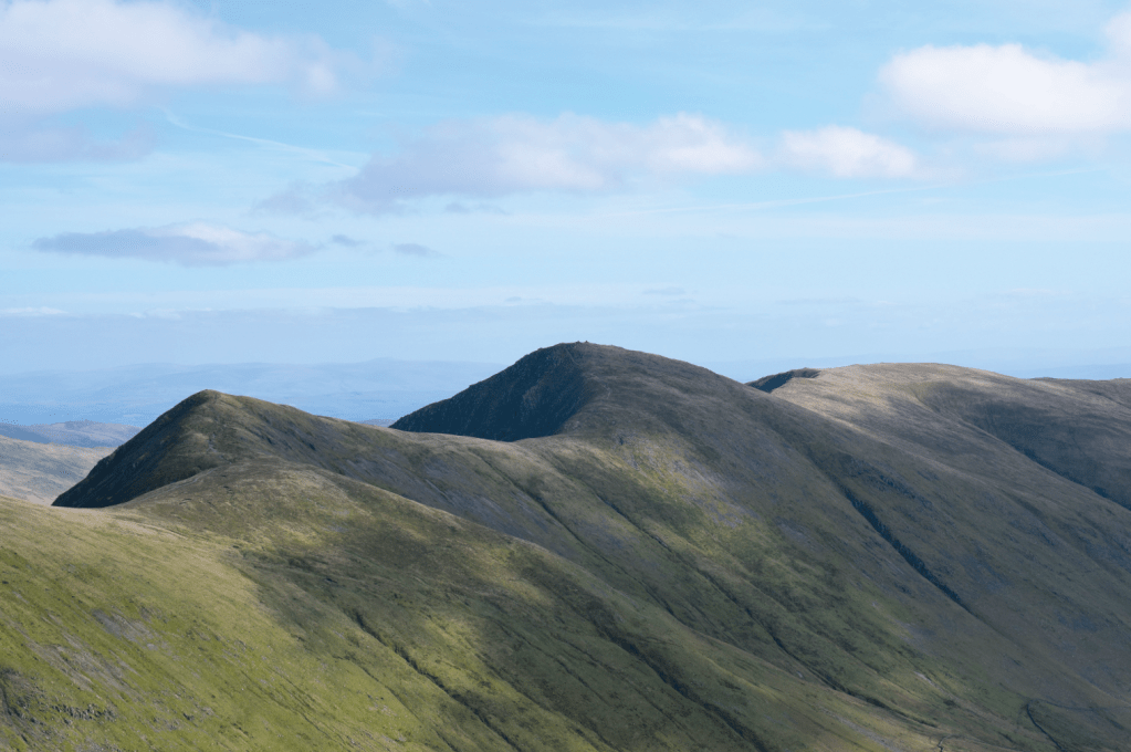 The trio of Froswick, Ill Bell and Yoke on the Kentmere Horseshoe ridge. Credit: James Forrest