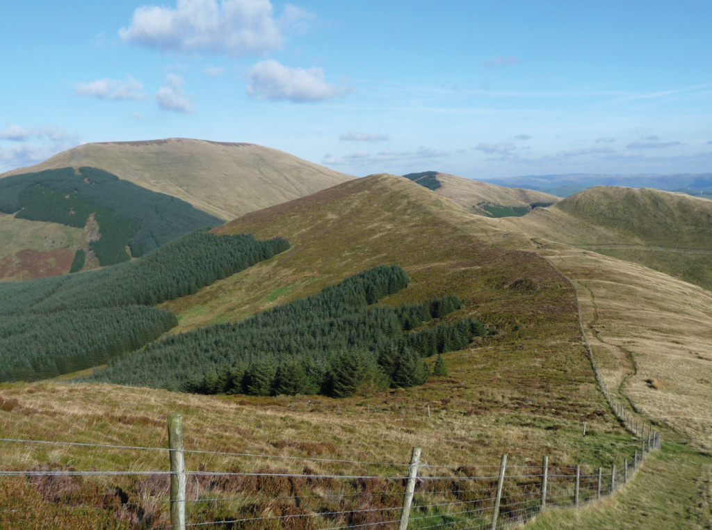 View back twds Tarren y Gesail on ascent to Tarrenhendre, between pts 2&3