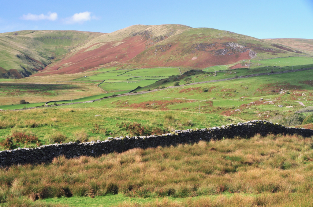View looking west to Swinside Hill from near Thwaite Yeat