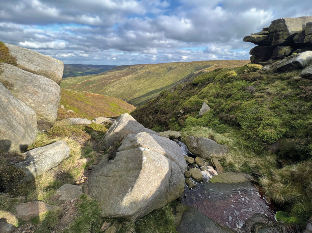 A break at the top of Blackden Brook