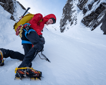 Crampon terrain, for sure! credit David Lintern