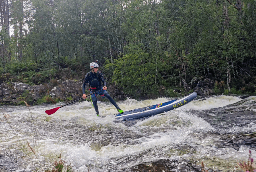 Rich styling out the SUP. Credit: Rich Taylor