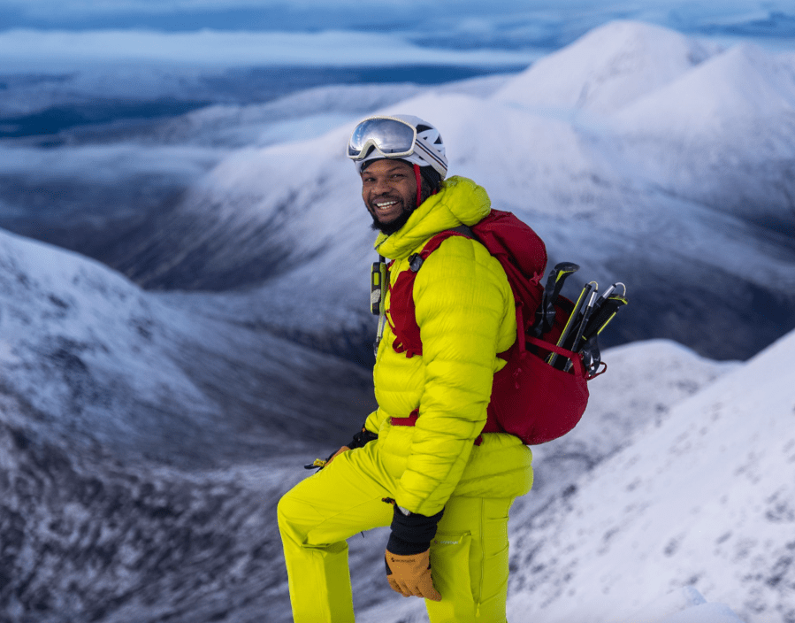 TGO December 2025 cover shot - Joshua Adeyemi on the isle of skye