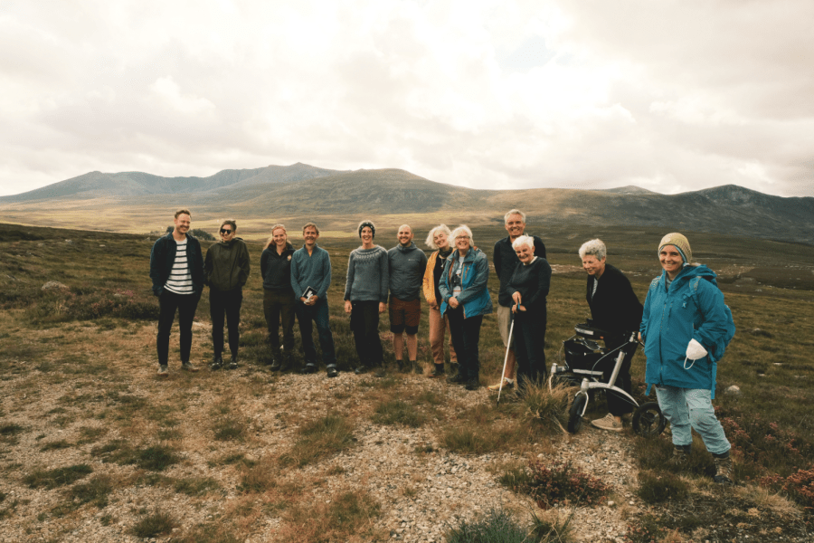 People with terminal cancer, MS, Long Covid and partial sight gather for a Day of Access at Balmoral Estate, credit: Sam MacDiarmid